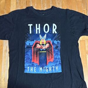 Marvel Thor the Mighty art deco graphic Tshirt